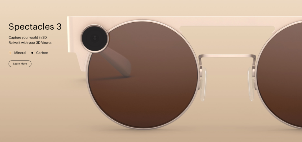 snapchatのSpectaclesサングラス Snapchat対応のスマートグラスが第3世代に。ファッション性を